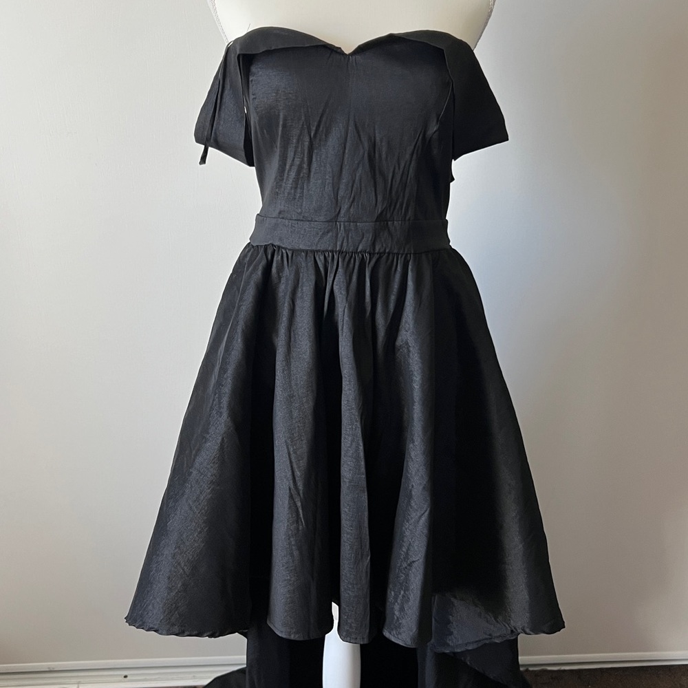 Black High-Low Dress